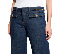 Guess Women's Ava Belted Trouser Jeans