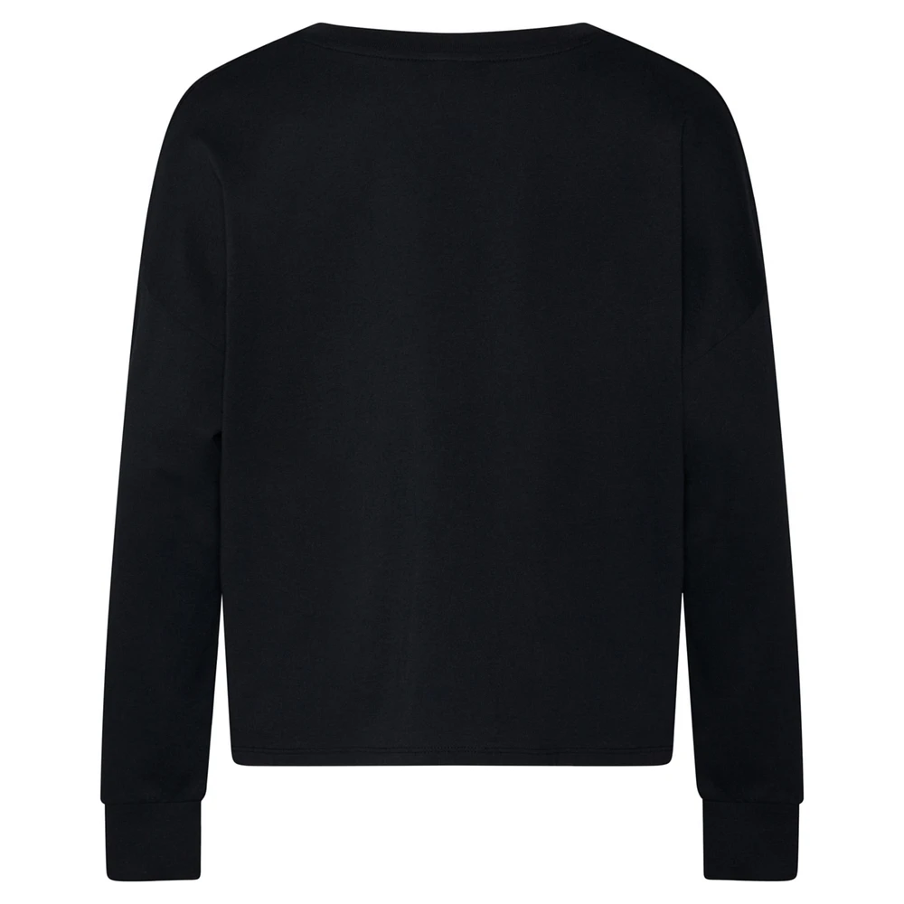 adidas Big Girls Cotton Long-Sleeve Crewneck Graphic T-Shirt