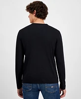 Tommy Hilfiger Men's Cotton Logo Long-Sleeve T-Shirt