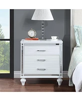 Slickblue Nightstands with Mirror Frame Accents for Elegant Decor