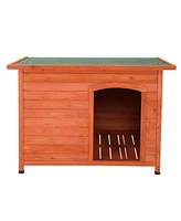 Slickblue Waterproof Wood Dog House – Durable Pet Shelter for All Weather