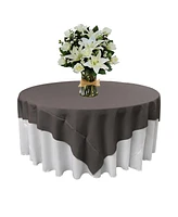 Slickblue 72x72 Inch Square Tablecloth Durable Polyester Poplin, Ideal for Dining & Events