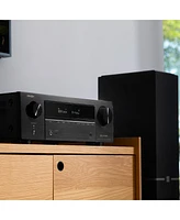 Denon AVRX1800H 7.2 Channel 8K Home Theater Receiver with Dolby Atmos, Heos Built-In, and Audyssey Room Correction