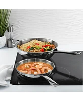 BergHOFF DiNA Helix 2pc Recycled 18/10 Stainless Steel Stir Fry Cookware Set