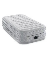 Intex 64487ED Supreme Air Flow Fiber Tech Air Mattress with Built in Pump, Twin