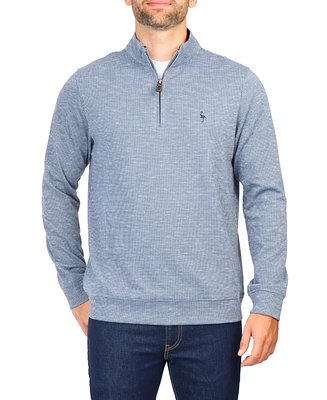 Men's Jacquard Houndstooth Quarter Zip