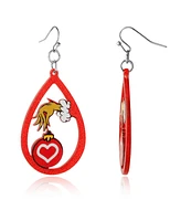 Dr. Seuss Dr Seuss Grinch Hand Heart Ornament Dangle Earrings