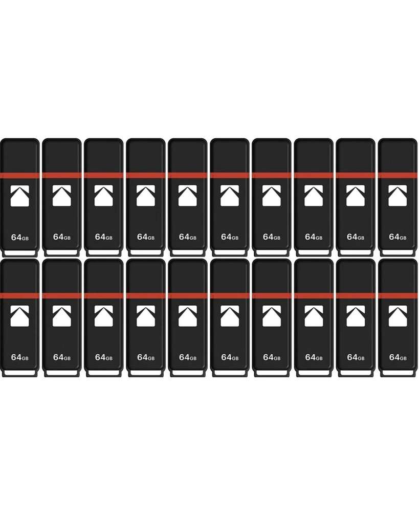 Kodak USB2.0 K100 64GB Flash Drive (20-pack)