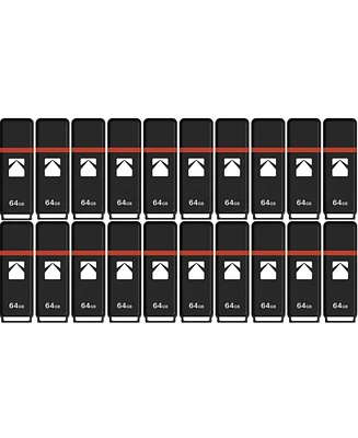 Kodak USB2.0 K100 64GB Flash Drive (20-pack)