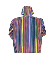 Cross Colours Men's Stripe Hooded Barn Jacket