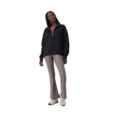 Cotton On Women's Plush Essential Half Zip Jumper