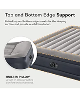 Intex Dura Beam Plus Deluxe Air Mattress Bed with Built In Pump, King (2 Pack)