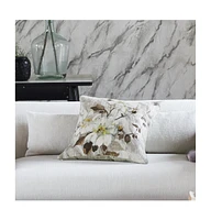 Designers Guild Carrara Fiore Platinum Linen Decorative Pillow