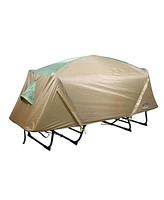 Kamp-Rite Oversized Quick Setup 1 Person Cot, Lounge Chair, & Tent, w/Domed Top