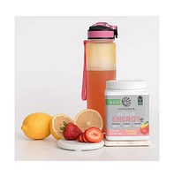 Sunwarrior Active Energy Pre-Workout Plus Hydration Powder, Strawberry Lemonade, 285g