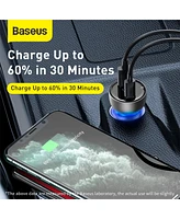 Baseus Car Charger 65W Dual Port Cigarette Lighter Car Charger