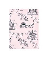 Hudson Baby Infant Girl Flannel Burp Cloth 12pk, Fairytale Princess, One Size