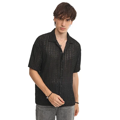 Campus Sutra Men's Tartan Plaid Shirt