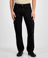 Guess Men's Mateo Zip Denim Cargo Pants