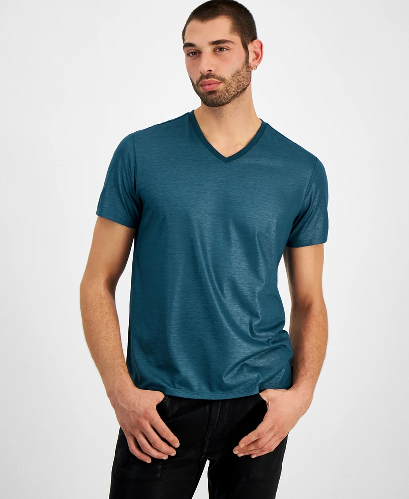 Guess Men's Mason Yoke V-Neck T-shirt