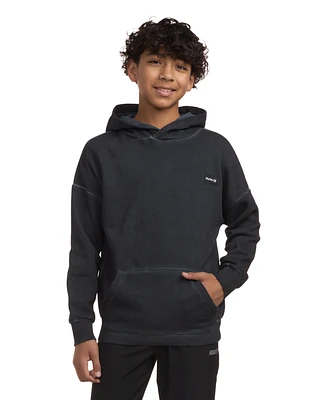 Hurley Big Boys Washed Fleece Pullover Hoodie