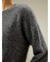 Lilysilk Women's Classic Round Neck Cashmere Sweater