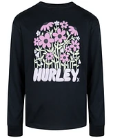 Hurley Big Girls Flowers Grow Long Sleeve Tee