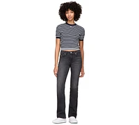 Tommy Jeans Women's Essential Striped Short-Sleeve Sweater