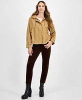 Tommy Hilfiger Women's Hooded Belted-Cuff Utility Jacket