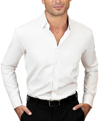 Tayion Collection Men's Slim-Fit Dobby Dress Shirt