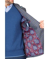 Tailorbyrd Men's Classic Melange Windowpane Sportcoat