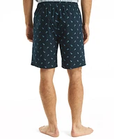 Nautica Men's Crafted Printed Poplin Sleep Short