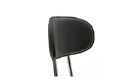 Slickblue Round Shape Adjustable Salon Stool with Back Comfortable and Versatile Seating
