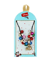 Disney Multi Color Mickey Mouse Jingle Bells Necklace