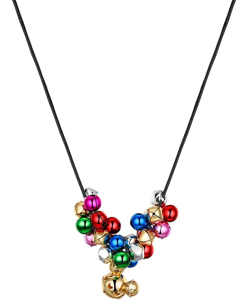 Disney Multi Color Mickey Mouse Jingle Bells Necklace