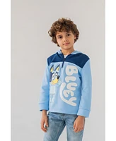 Bluey Bingo Fleece Half Zip Hoodie Toddler| Child Boys