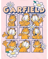 Garfield Little Girls T-Shirt and French Terry Dolphin Shorts Outfit Set