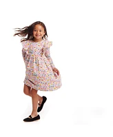 Andy & Evan Toddler Girls Toddler/Child Oatmeal Heather Printed Jersey Dress