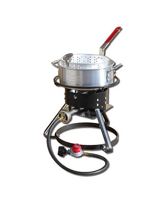 King Kooker Metal-Fusion Import Outdoor Fish Fryer with 10 Quart Aluminum Fry Pan and Burner