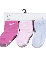 Nike Baby Boys or Girls Multi Logo Socks, Pack of 6