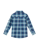 Andy & Evan Toddler Boys Toddler/Child Plaid Buttondown Shirt