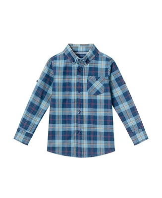 Andy & Evan Toddler Boys Toddler/Child Plaid Buttondown Shirt