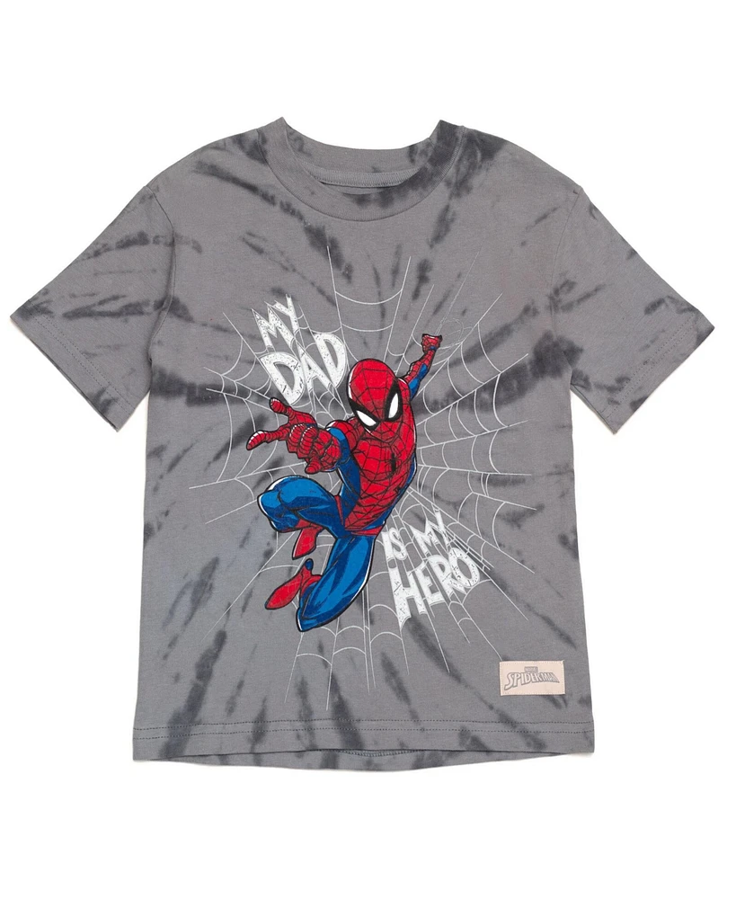 Marvel Boys Spider-Man Matching Family Father's Day T-Shirt to Adult