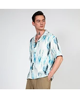 Campus Sutra Men's Artistic Block Shirt