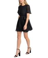 Sam Edelman Women's Pleated Tie-Waist Dress