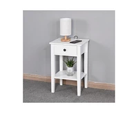 Slickblue Bathroom Floor-Standing Storage Table with Drawer for Organized Essentials