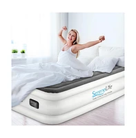SereneLife 18" Twin Premium Raised Airbed With Built-in Pump