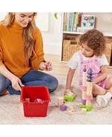 ECR4Kids Scoop Front Storage Bins, Assorted, 25-Piece