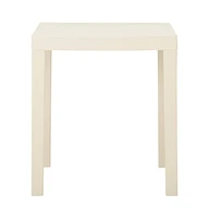 vidaXL Patio Table White 31.1"x25.6"x28.3" Plastic