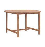 vidaXL Patio Dining Table 43.3"x29.5" Solid Wood Teak